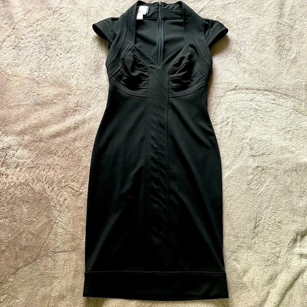 Vintage Style BodyCon Little Black Dress Sz 2